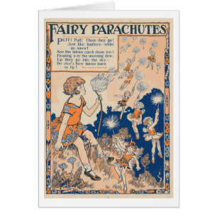 Vintage Fairies - The Fairy Parachutes, Cards