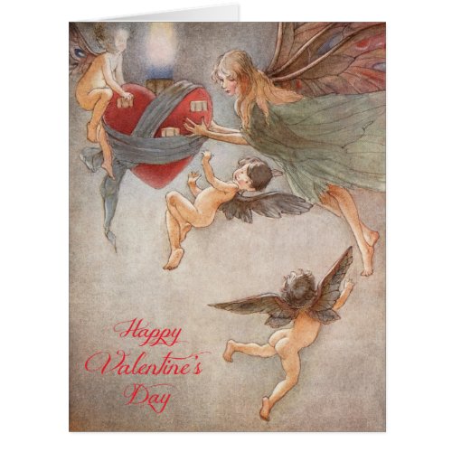 Vintage Fairies with Heart by Florence Anderson