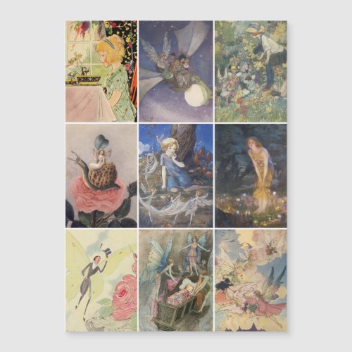 Vintage Fairy Art Illustration Cards