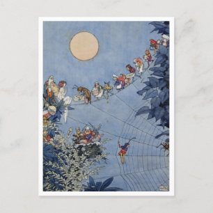 Vintage Fairy Art William Heath Robinson Postcard