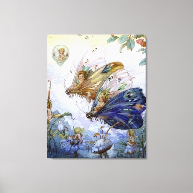 Vintage Fairy Aviators Canvas Print (Front)