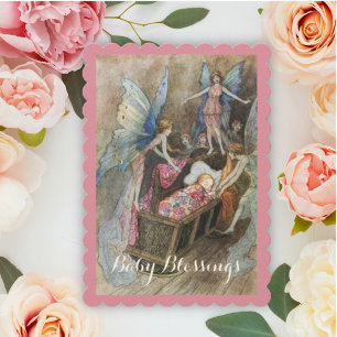 Vintage Fairy Baby Shower  Invitation