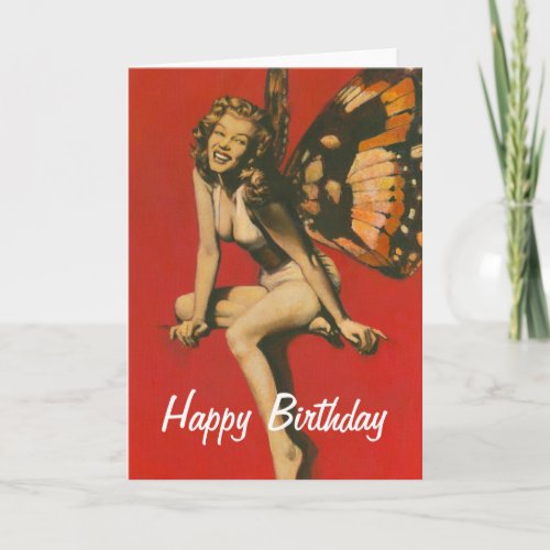 Vintage Fairy Birthday Card