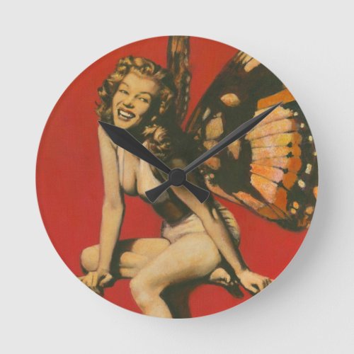Vintage Fairy Clock