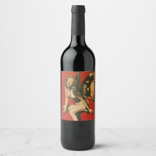 Vintage Fairy Custom Wine Lable Wine Label