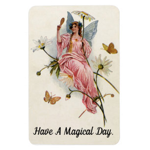 Vintage Fairy Flexible Photo Magnet