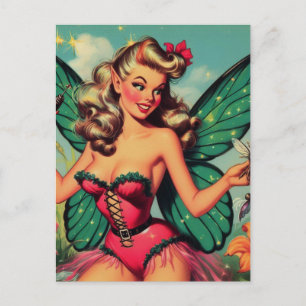 Vintage Fairy Girl Postcard