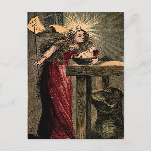 Vintage Fairy Godmother Postcard