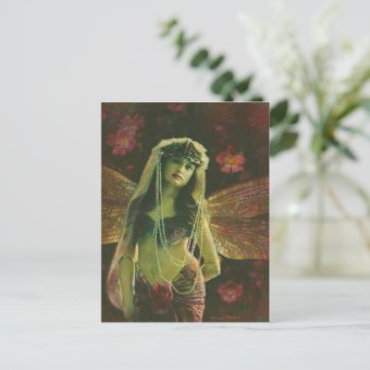 Vintage Fairy Nymph Postcard | Zazzle