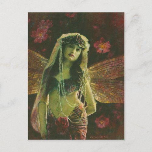 Vintage Fairy Nymph Postcard