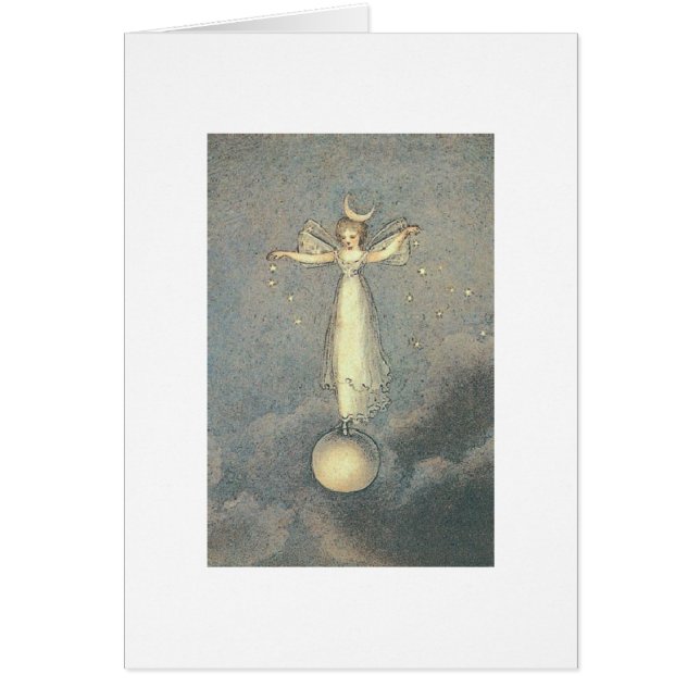 Vintage - Fairy Sprinkling Stars, (Front)