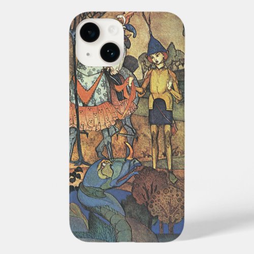 Vintage Fairy Tale A Brave Knight and Dragon Case_Mate iPhone 14 Case