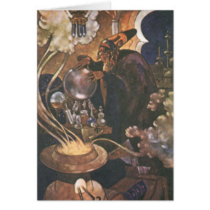 Vintage Fairy Tale, Aladdin and the Magic Lamp Cards