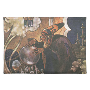 Vintage Fairy Tale, Aladdin and the Magic Lamp Cloth Placemat