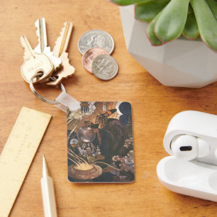 Vintage Fairy Tale, Aladdin and the Magic Lamp Keychain