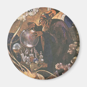 Vintage Fairy Tale, Aladdin and the Magic Lamp Magnet