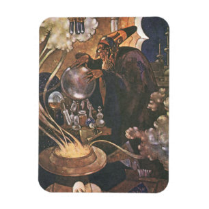 Vintage Fairy Tale, Aladdin and the Magic Lamp Magnet