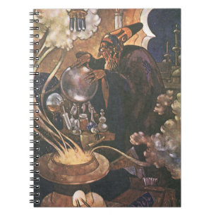 Vintage Fairy Tale, Aladdin and the Magic Lamp Notebook