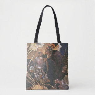 Vintage Fairy Tale, Aladdin and the Magic Lamp Tote Bag