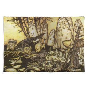 Vintage Fairy Tale, Band of Workmen by Rackham Cloth Placemat
