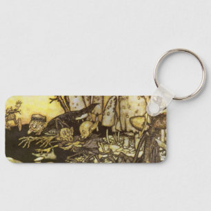Vintage Fairy Tale, Band of Workmen by Rackham Keychain