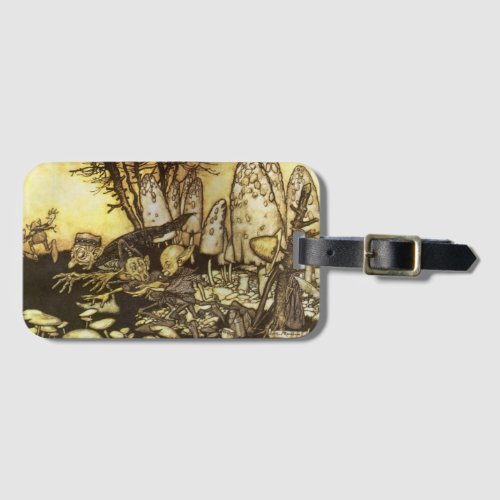 Vintage Fairy Tale Band of Workmen by Rackham Luggage Tag