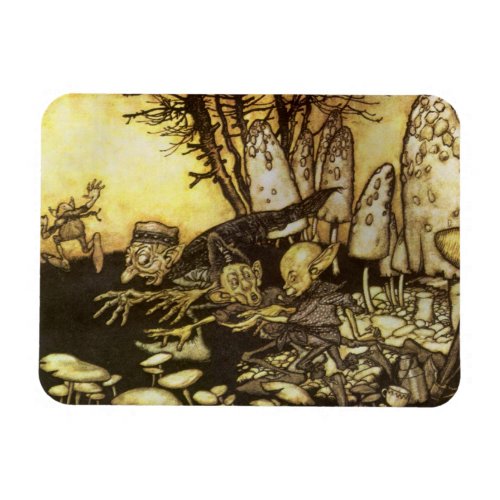 Vintage Fairy Tale Band of Workmen by Rackham Magnet