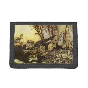 Vintage Fairy Tale, Band of Workmen by Rackham Trifold Wallet