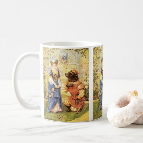 Vintage Fairy Tale Beauty and the Beast Coffee Mug