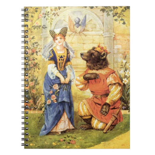 Vintage Fairy Tale, Beauty and the Beast Notebook (Front)