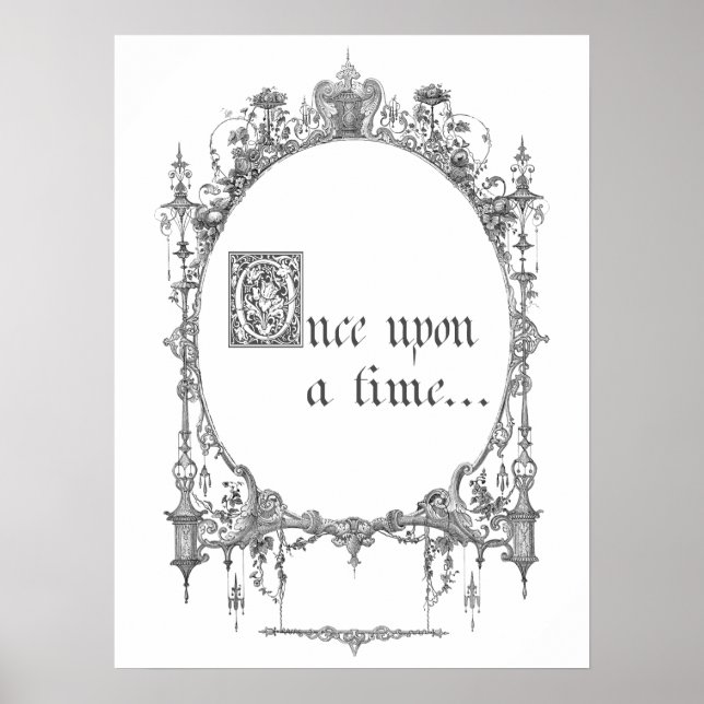 Vintage Fairy tale Book Cover Poster (Front)