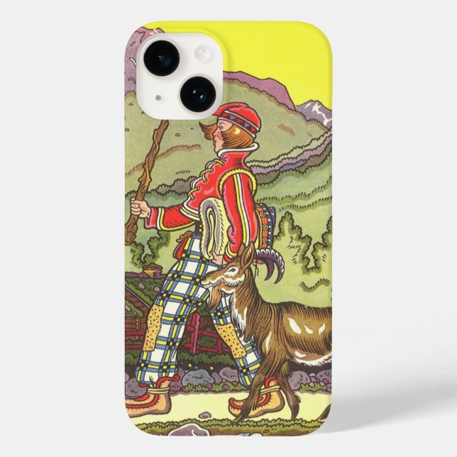 Vintage Fairy Tale, Boy and the North Wind, Hauman Case-Mate iPhone Case (Back)