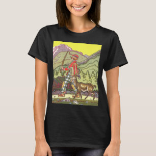 Vintage Fairy Tale, Boy and the North Wind, Hauman T-Shirt