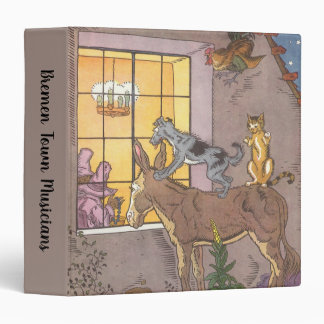 Vintage Fairy Tale, Bremen Town Musicians, Hauman 3 Ring Binder