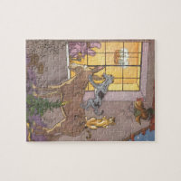 Vintage Fairy Tale, Bremen Town Musicians, Hauman Jigsaw Puzzle