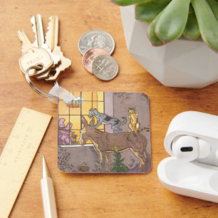 Vintage Fairy Tale, Bremen Town Musicians, Hauman Keychain