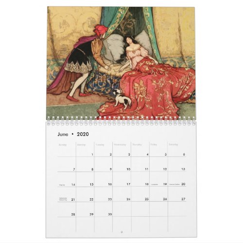 Vintage Fairy Tale Calendar