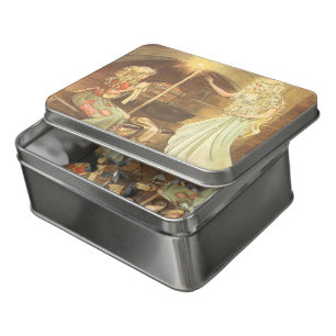 Vintage Fairy Tale, Cinderella and Fairy Godmother Jigsaw Puzzle