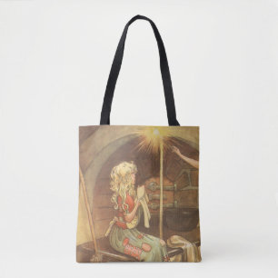 Vintage Fairy Tale, Cinderella and Fairy Godmother Tote Bag