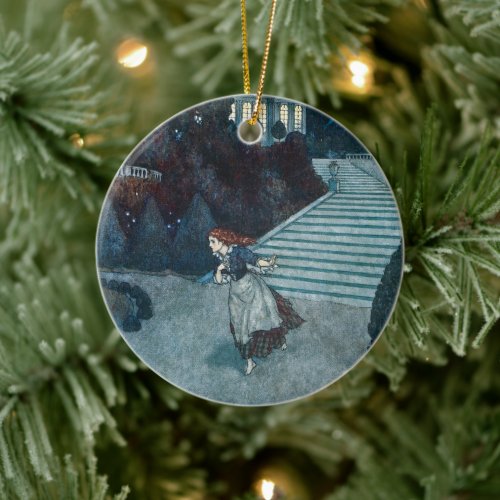 Vintage Fairy Tale, Cinderella by Edmund Dulac Ceramic Ornament
