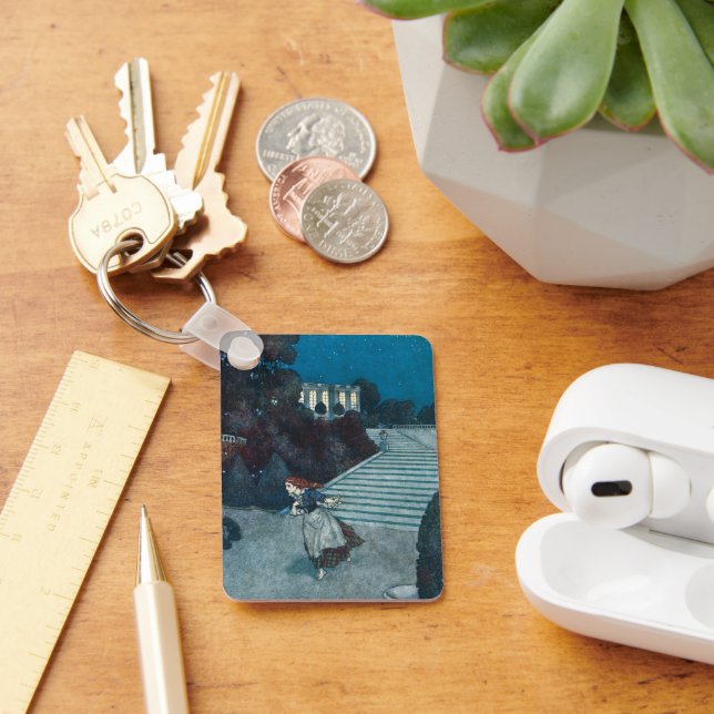 Vintage Fairy Tale, Cinderella by Edmund Dulac Keychain (Desk)