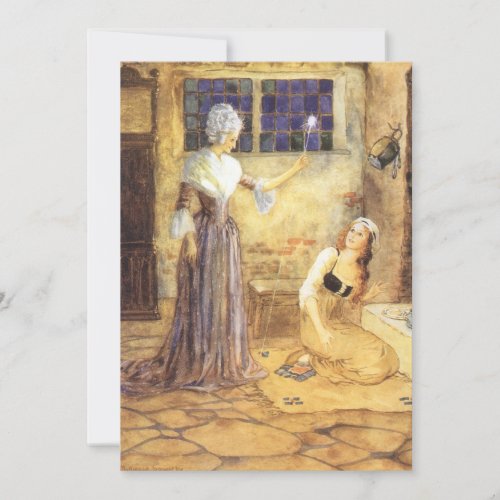 Vintage Fairy Tale Cinderella with Fairy Godmother