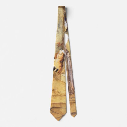 Vintage Fairy Tale Cinderella with Fairy Godmother Neck Tie