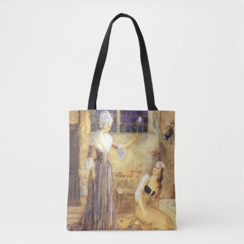Vintage Fairy Tale Cinderella with Fairy Godmother Tote Bag