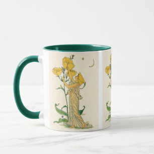 Vintage Fairy Tale, Evening Primrose, Walter Crane Mug