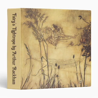 Vintage Fairy Tale, Fairy's Tightrope by Rackham 3 Ring Binder