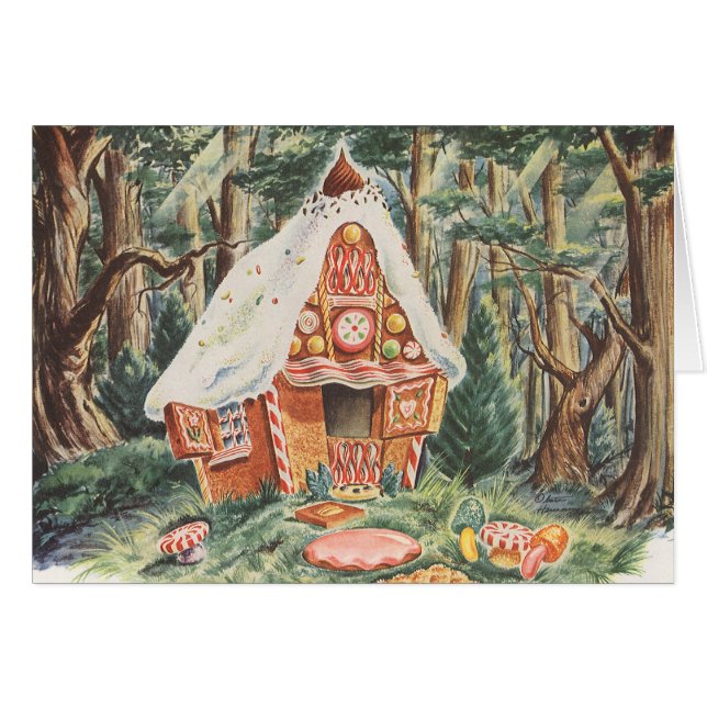 Vintage Fairy Tale, Hansel and Gretel Candy House (Front Horizontal)