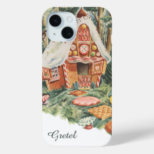 Vintage Fairy Tale, Hansel and Gretel Candy House iPhone 15 Case