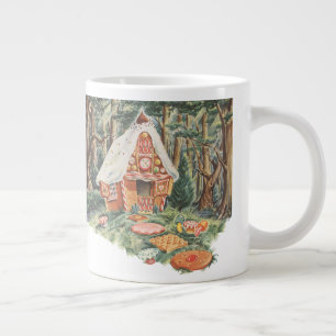 Vintage Fairy Tale, Hansel and Gretel Candy House Giant Coffee Mug