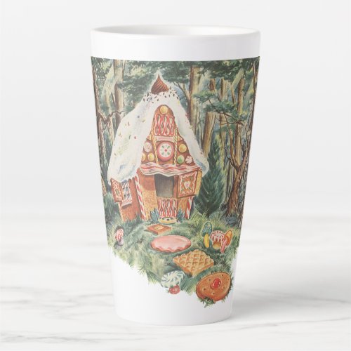 Vintage Fairy Tale Hansel and Gretel Candy House Latte Mug